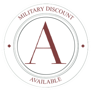 military discounts available badge